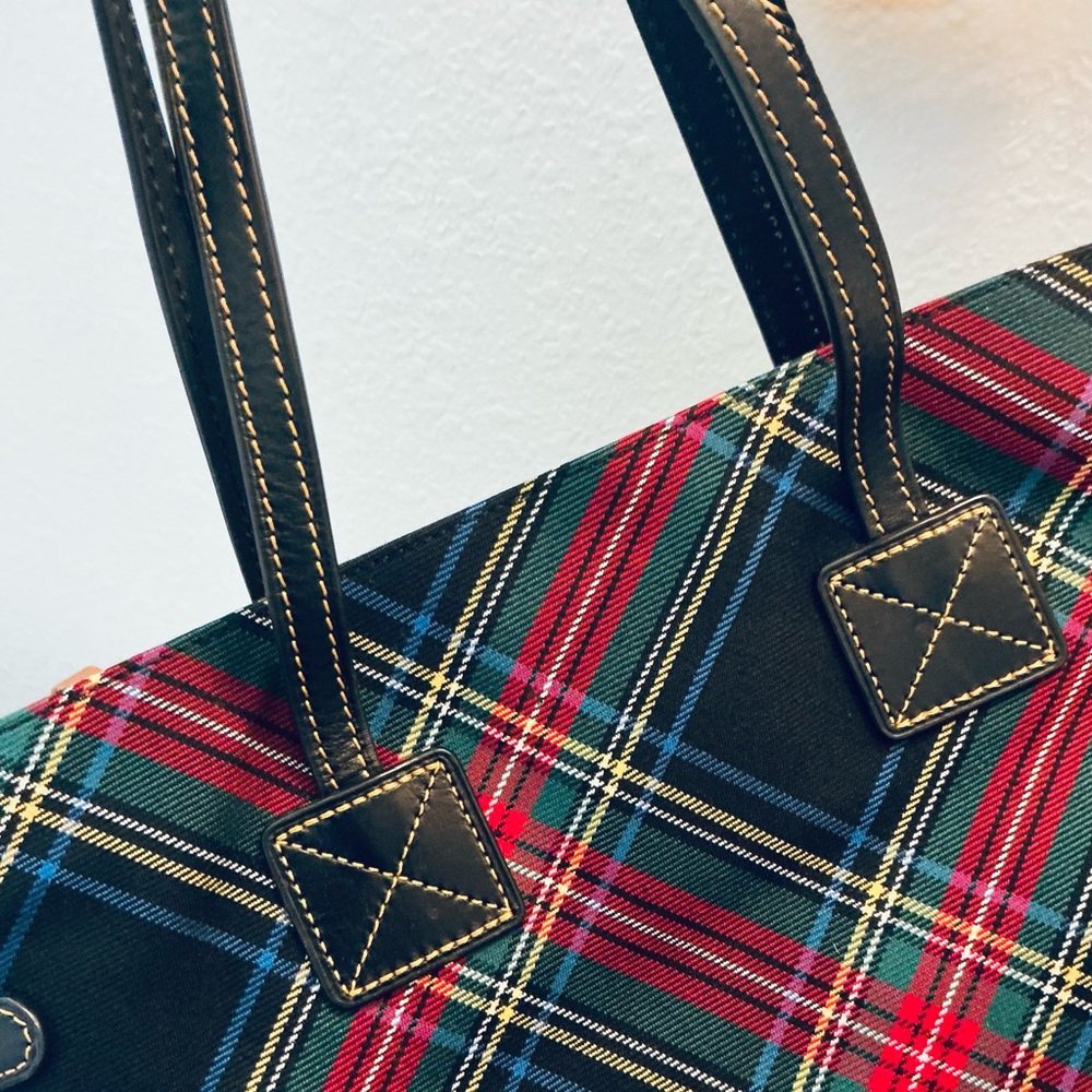 DOONEY & BOURKE, Women's Tartan Victoria Leather Tote Bag - Picture 5 of 16